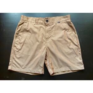 HURLEY Brown Cotton Casual Walking Shorts Mens sz 34
